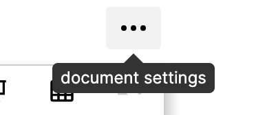 Document settings icon
